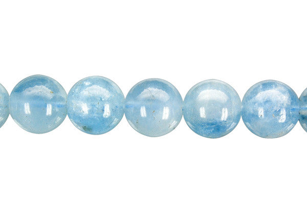 Aquamarine Round (A) Beads
