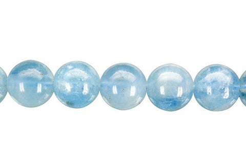Aquamarine Round (A) Beads