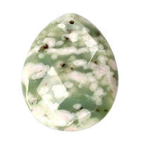 Pendant Peace Stone Faceted Flat Briolette