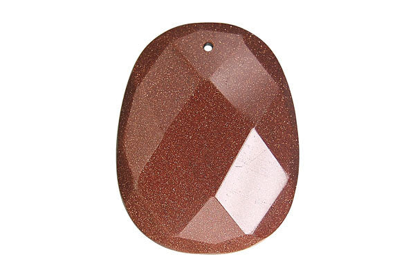 Pendant Gold Stone Faceted Pillow