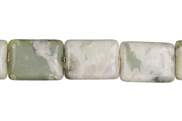 Peace Stone Flat Rectangle Beads