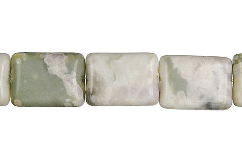 Peace Stone Flat Rectangle Beads