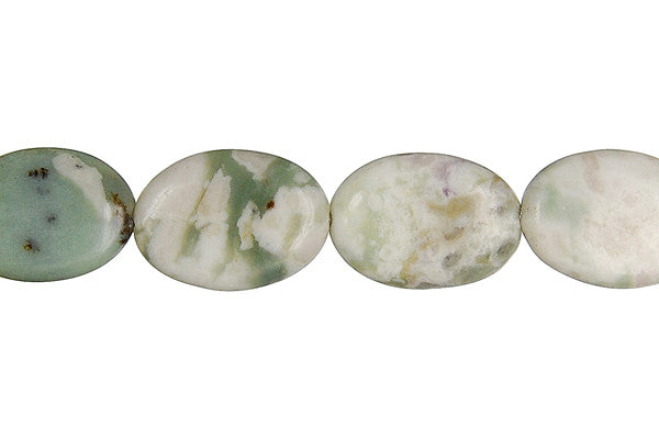 Peace Stone Flat Oval Beads