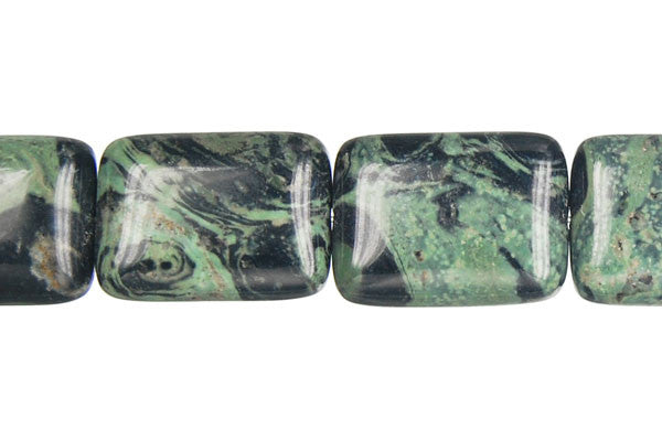 Kambaba Jasper Flat Rectangle Beads
