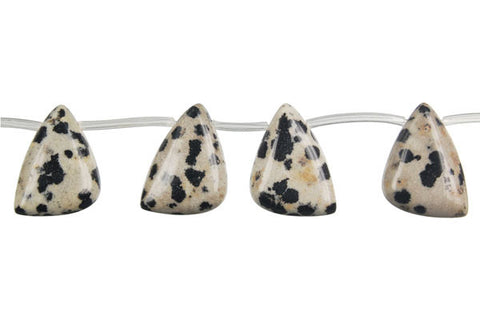 Dalmatian Jasper Triangle Beads