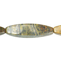 Tiger Iron Jasper Square Rice Beads