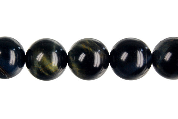 Blue Tiger Eye Round Beads