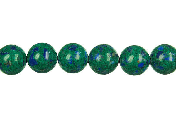 Azurite-Malachite Round Beads