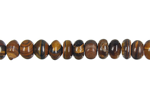 Tiger Eye Rondelle Beads