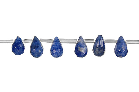 Sodalite Faceted Briolette Beads