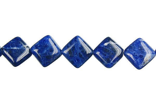 Sodalite Diamond Square Beads