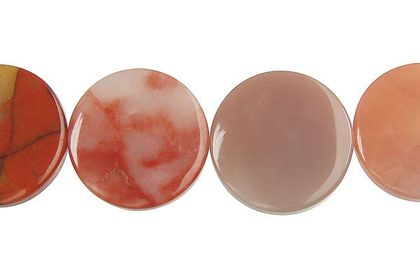 Oregon Picture Jasper Coin Beads