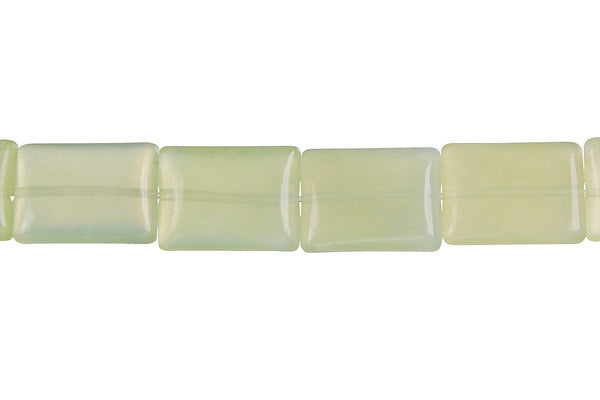 New Jade Puffy Rectangle Beads