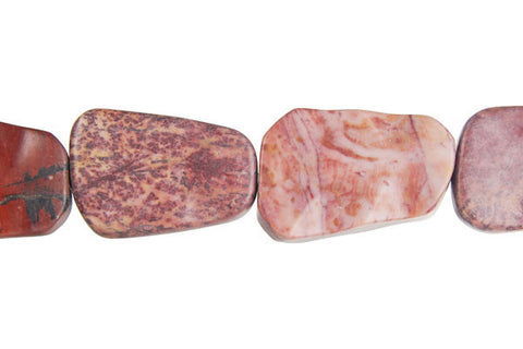 Leopard Skin Jasper Wavy Ladder Beads