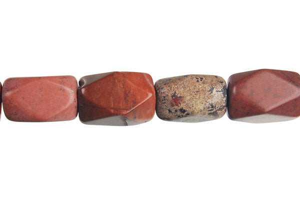 Leopard Skin Jasper Faceted Nugget Beads