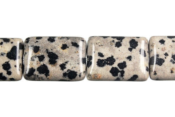 Dalmatian Jasper Flat Rectangle Beads