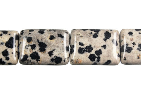 Dalmatian Jasper Flat Rectangle Beads