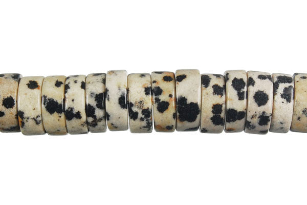 Dalmatian Jasper Disc Beads