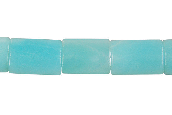 Amazonite Puffy Rectangle Beads