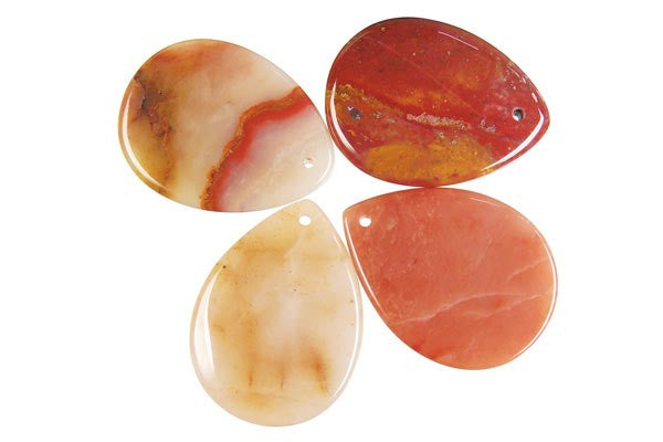 Pendant Oregon Picture Jasper Flat Briolette