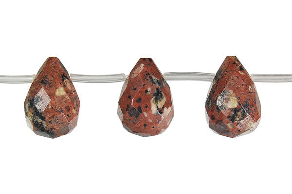 Mica Quartz Faceted Briolette Beads