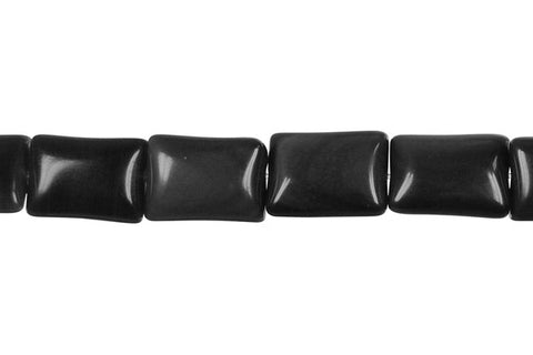 Black Swan Flat Rectangle Beads