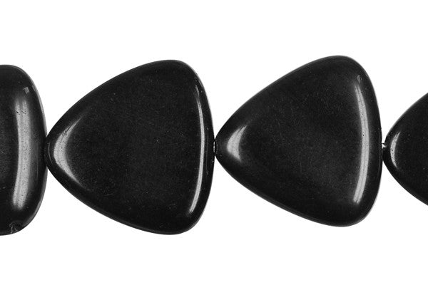 Black Swan Triangle (Round Corner) Beads