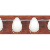 White Marble Faceted Briolette Beads