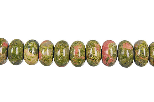 Unakite (Brazil) Rondelle Beads