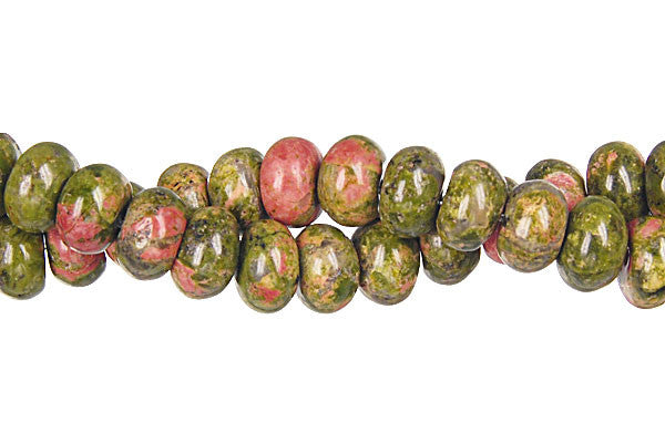 Unakite (Brazil) Rondelle Beads