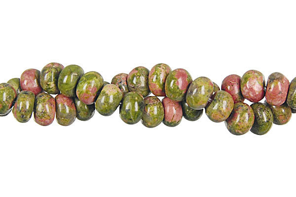 Unakite (Brazil) Rondelle Beads