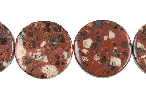Mica Quartz Coin Beads