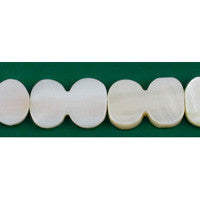 Shell (White MOP) Flat Peanut Beads