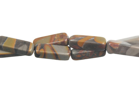 Golden Jasper Square Tube Beads