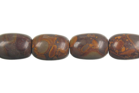 Golden Jasper Drum Beads