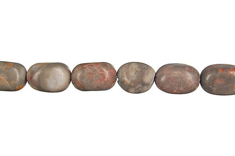 Sunset Jasper Smooth Nugget Beads