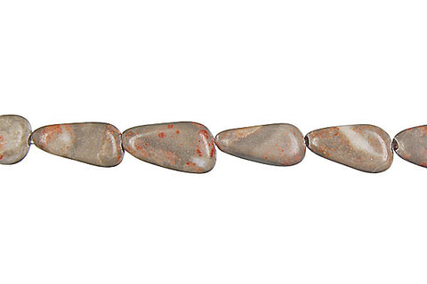 Sunset Jasper Tooth Nugget Beads
