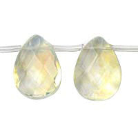 Pineapple Quartz Faceted Flat Briolette