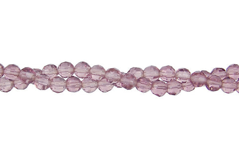Amethyst Quartz Faceted Round