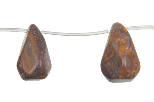 Golden Jasper Machine Faceted Briolette Beads