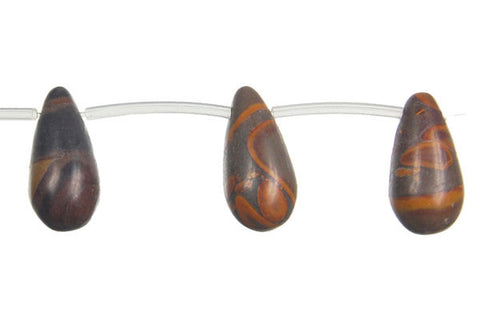 Golden Jasper Thin Briolette Beads