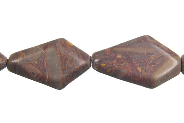 Golden Jasper Diamond Nugget Beads