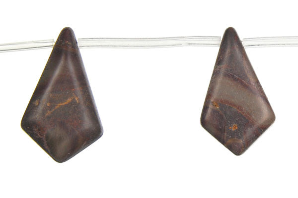 Golden Jasper Diamond Briolette Beads