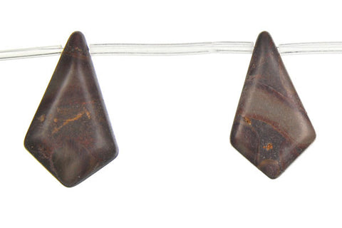 Golden Jasper Diamond Briolette Beads