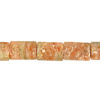 Unakite Puffy Rectangle Beads