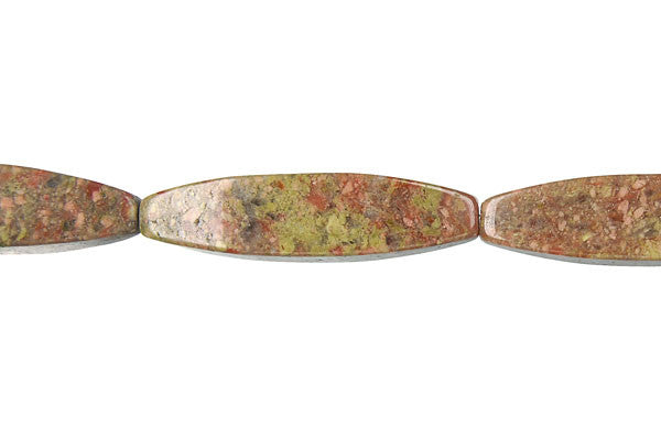 Unakite Square Rice Beads