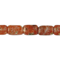 Spice Jasper Puffy Rectangle Beads