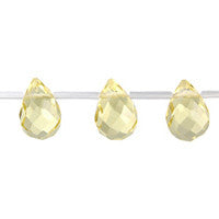 Citrine Quartz Faceted Briolette