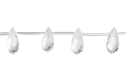 Clear Quartz Faceted Thin Briolette