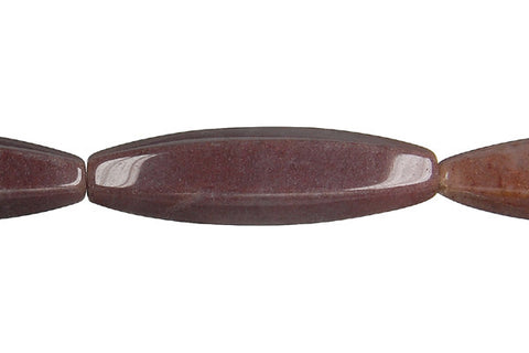 Chocolate Aventurine Hexagon Rice Beads